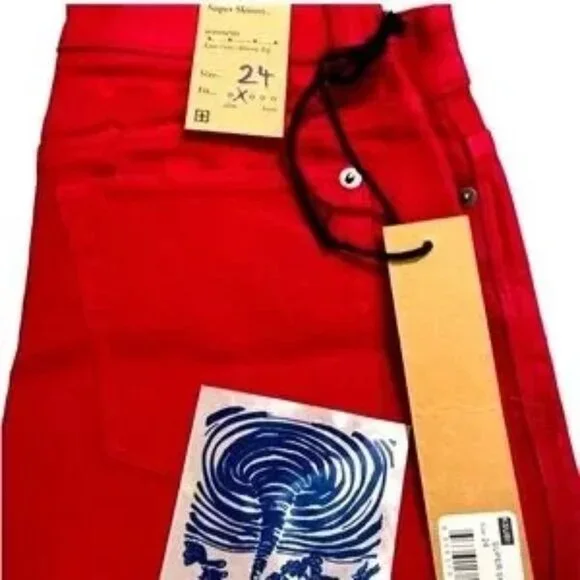 Nwt JAPANESE IMPORTED FROM AUSTRALIA DENIM Ksubi red rare 27 - Picture 7 of 13